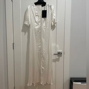 The Kooples White Satin dress